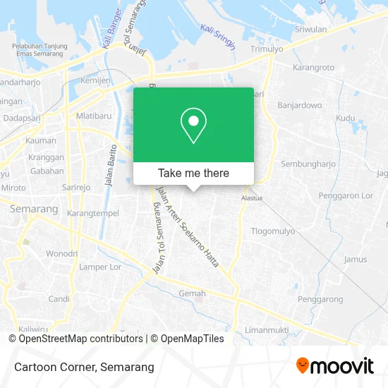 Cartoon Corner map