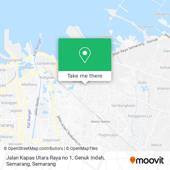 Jalan Kapas Utara Raya no 1, Genuk Indah, Semarang map