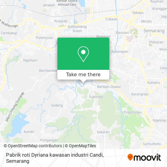 Pabrik roti Dyriana kawasan industri Candi map