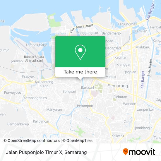 Jalan Pusponjolo Timur X map