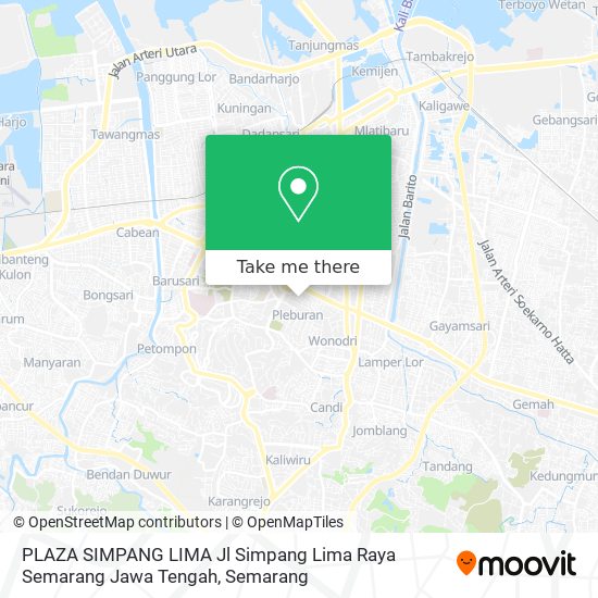 PLAZA SIMPANG LIMA  Jl Simpang Lima Raya Semarang Jawa Tengah map