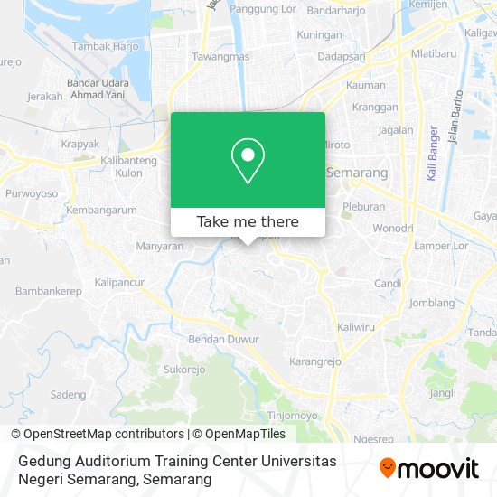 Gedung Auditorium Training Center Universitas Negeri Semarang map