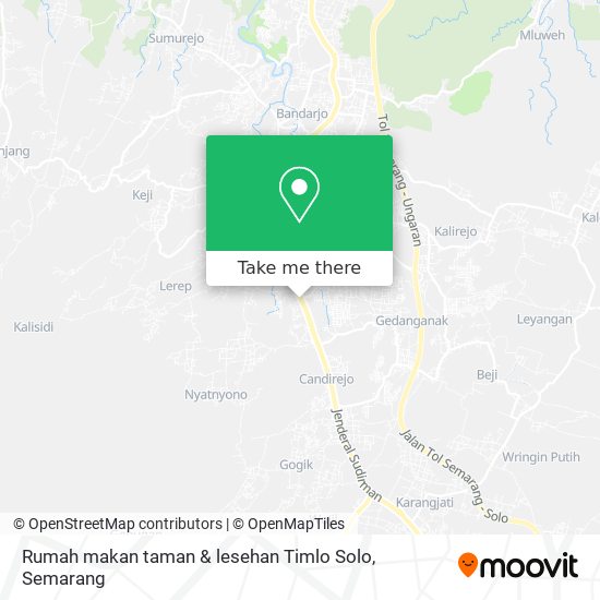 Rumah makan taman & lesehan Timlo Solo map
