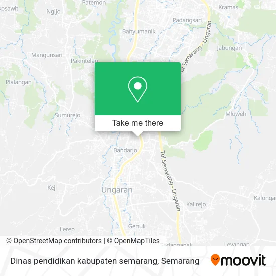 Dinas pendidikan kabupaten semarang map