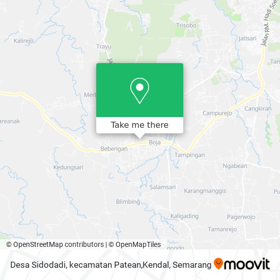 Desa Sidodadi, kecamatan Patean,Kendal map