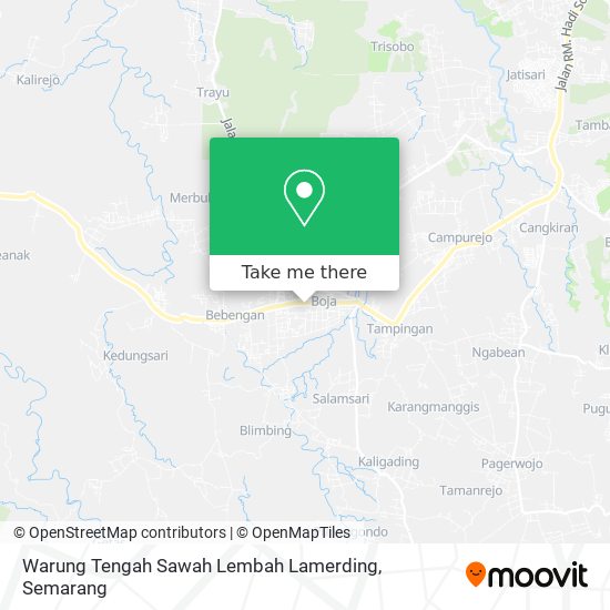 Warung Tengah Sawah Lembah Lamerding map