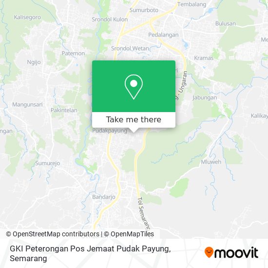 GKI Peterongan Pos Jemaat Pudak Payung map