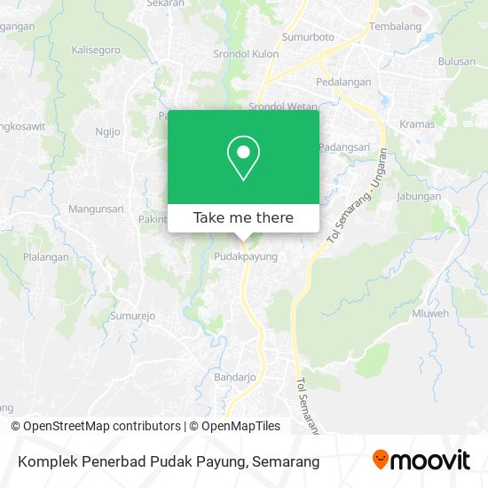 Komplek Penerbad Pudak Payung map