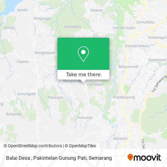 Balai Desa , Pakintelan Gunung Pati map