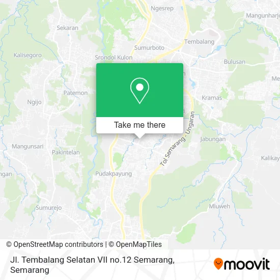 Jl. Tembalang Selatan VII no.12 Semarang map