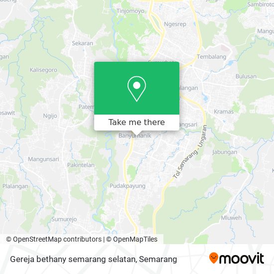 Gereja bethany semarang selatan map