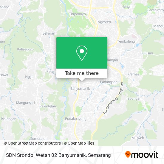 SDN Srondol Wetan 02 Banyumanik map