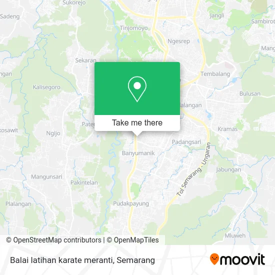 Balai latihan karate meranti map
