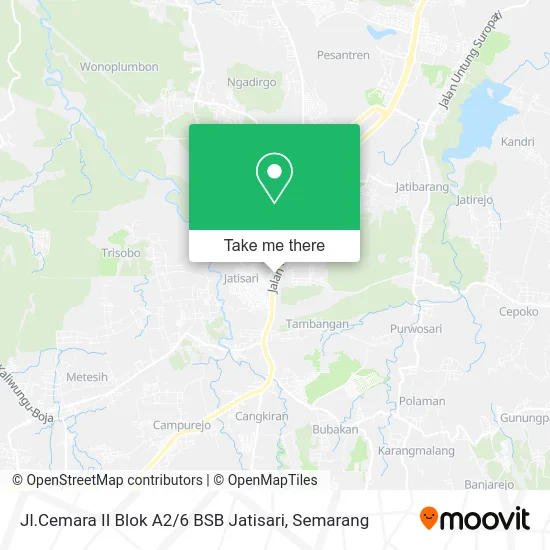 Jl.Cemara II Blok A2 / 6 BSB Jatisari map