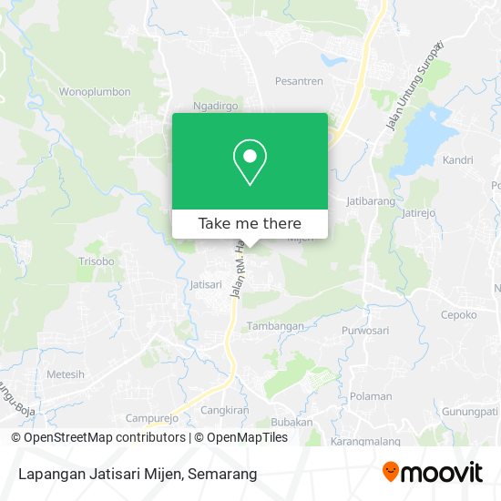 Lapangan Jatisari Mijen map