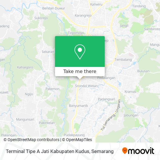 Terminal Tipe A Jati Kabupaten Kudus map