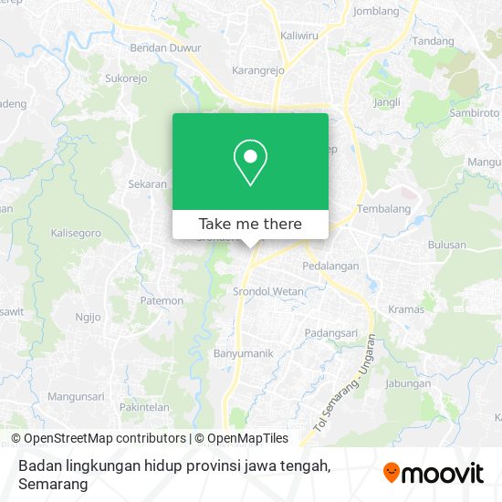 Badan lingkungan hidup provinsi jawa tengah map