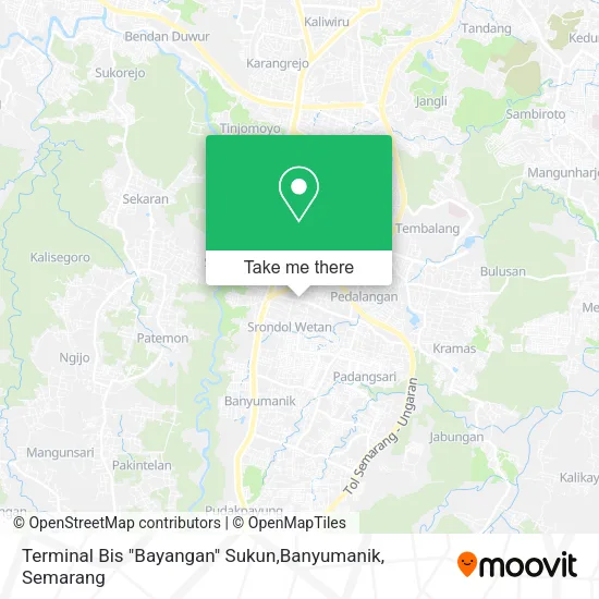 Terminal Bis "Bayangan" Sukun,Banyumanik map