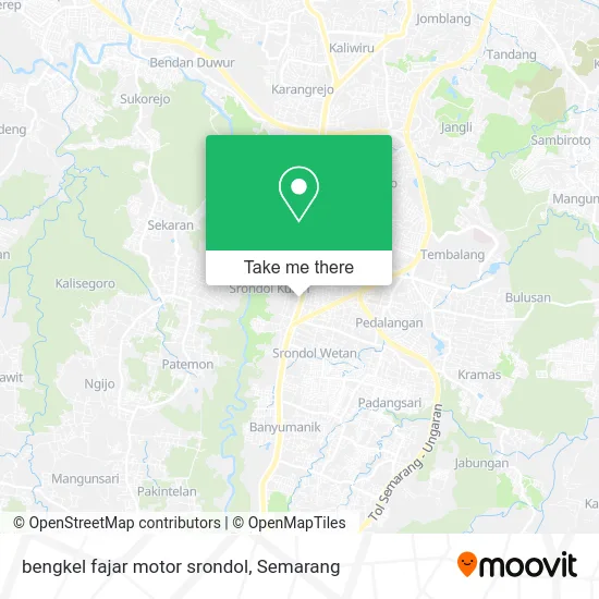 bengkel fajar motor srondol map