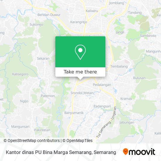 Kantor dinas PU Bina Marga Semarang map