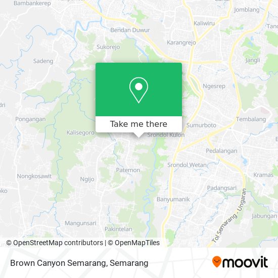 Brown Canyon Semarang map