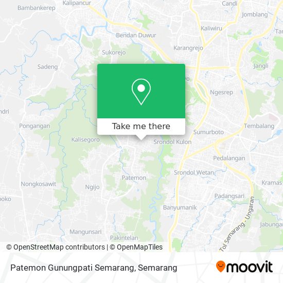 Patemon Gunungpati Semarang map