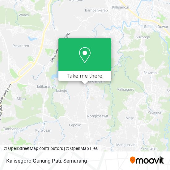 Kalisegoro Gunung Pati map