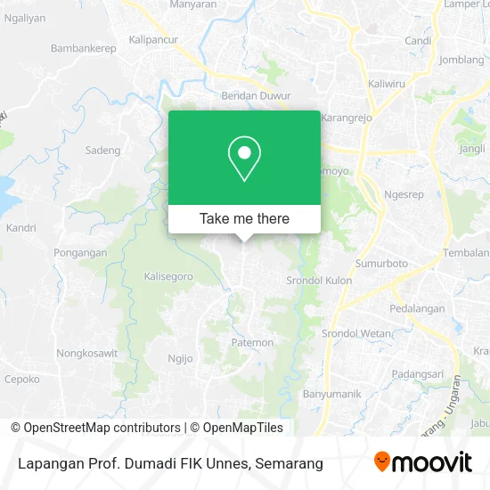 Lapangan Prof. Dumadi FIK Unnes map