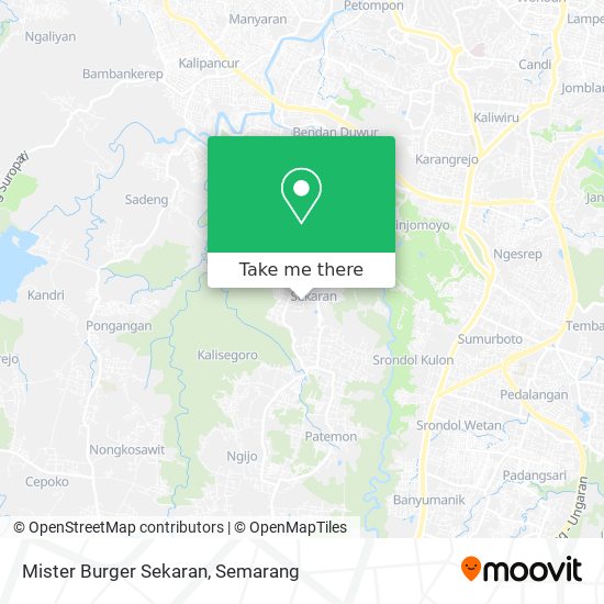 Mister Burger Sekaran map