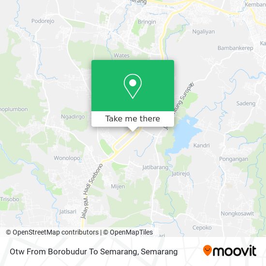 Otw From Borobudur To Semarang map