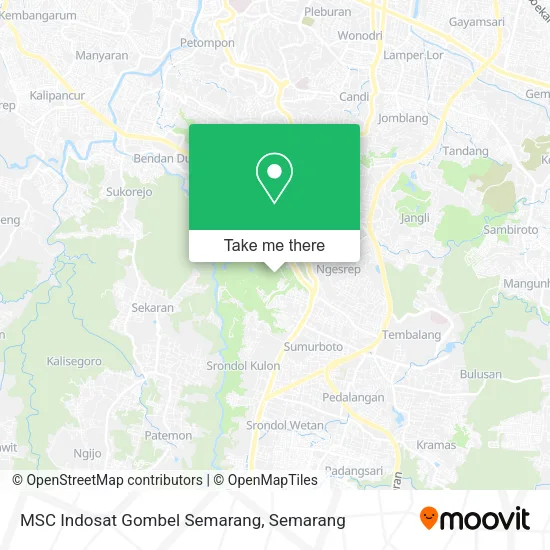 MSC Indosat Gombel Semarang map