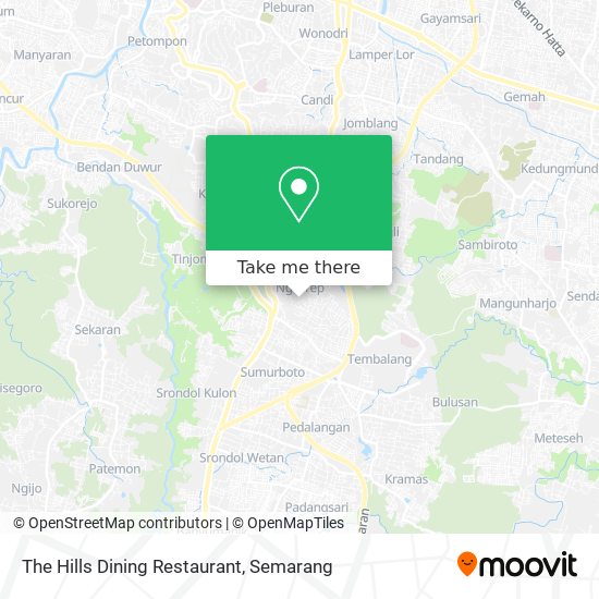 The Hills Dining Restaurant map