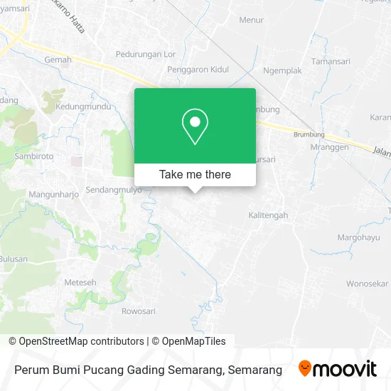 Perum Bumi Pucang Gading Semarang map