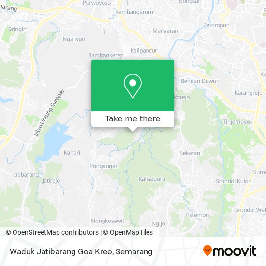 Waduk Jatibarang Goa Kreo map