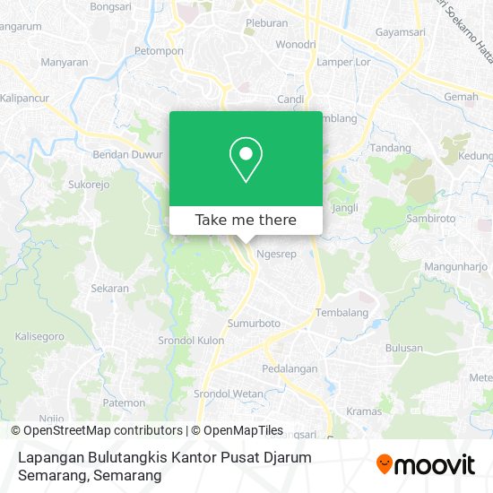 Lapangan Bulutangkis Kantor Pusat Djarum Semarang map
