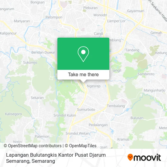 Lapangan Bulutangkis Kantor Pusat Djarum Semarang map