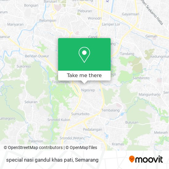 special nasi gandul khas pati map