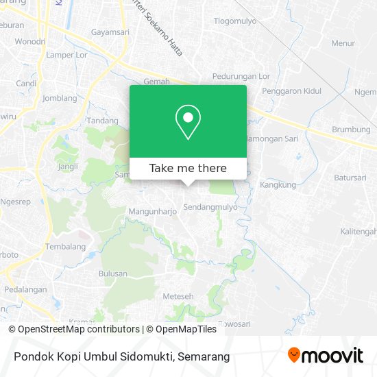 Pondok Kopi Umbul Sidomukti map