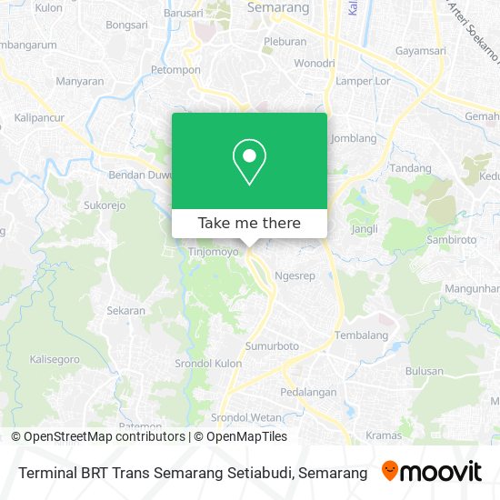 Terminal BRT Trans Semarang Setiabudi map