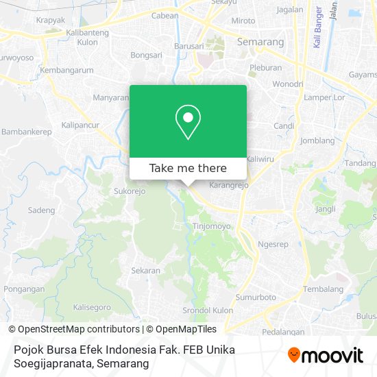 Pojok Bursa Efek Indonesia Fak. FEB Unika Soegijapranata map
