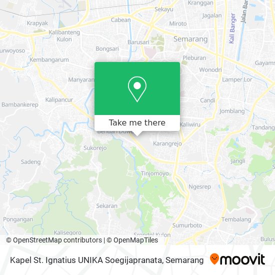 Kapel St. Ignatius UNIKA Soegijapranata map