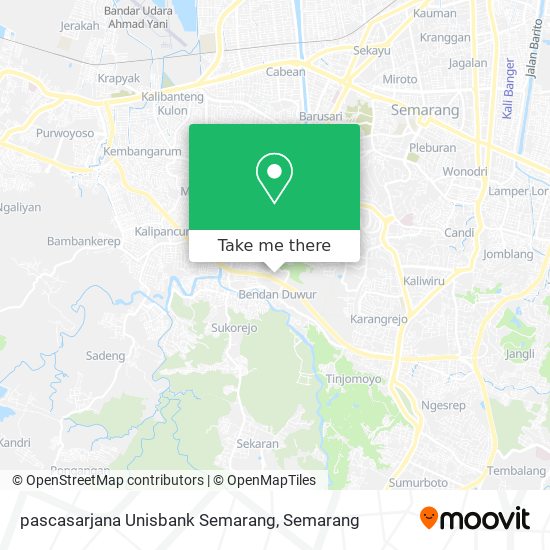 pascasarjana Unisbank Semarang map