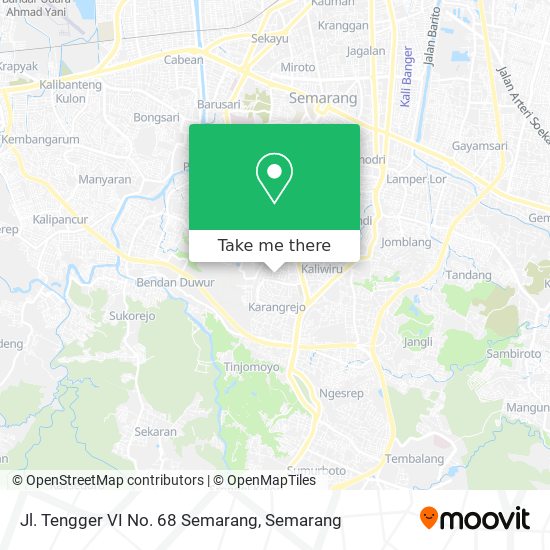 Jl. Tengger VI No. 68 Semarang map