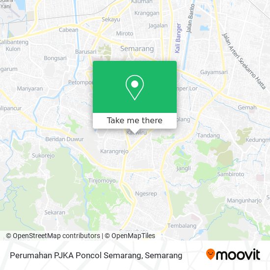 Perumahan PJKA Poncol Semarang map