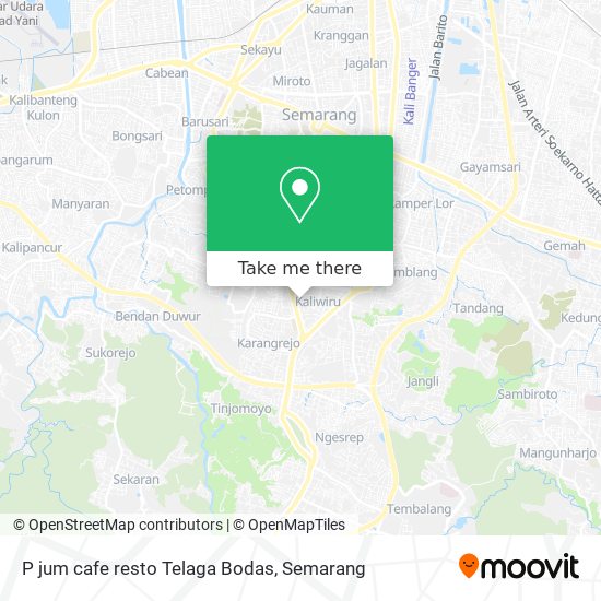 P jum cafe resto Telaga Bodas map