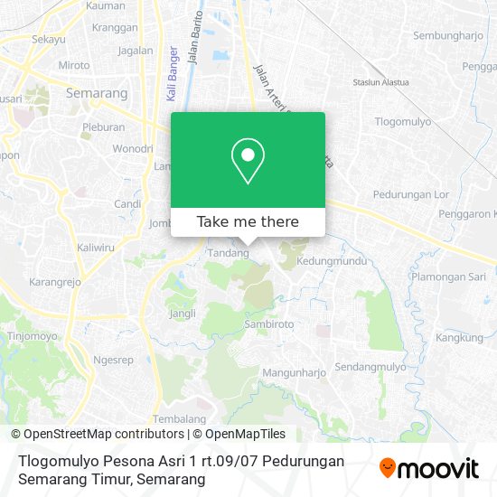 Tlogomulyo Pesona Asri 1 rt.09 / 07 Pedurungan Semarang Timur map