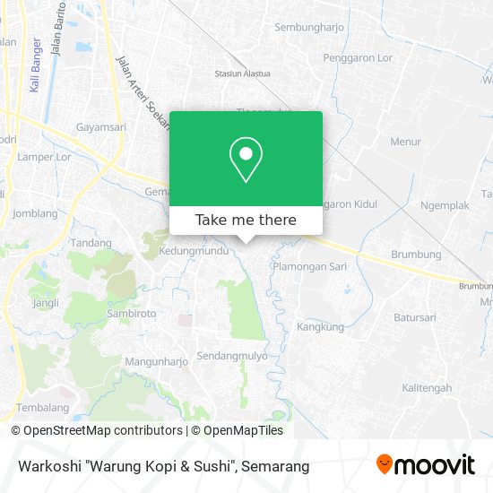 Warkoshi "Warung Kopi & Sushi" map