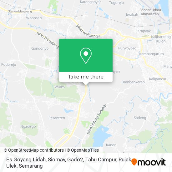 Es Goyang Lidah, Siomay, Gado2, Tahu Campur, Rujak Ulek map