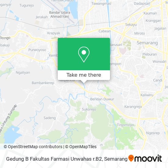 Gedung B Fakultas Farmasi Unwahas r.B2 map