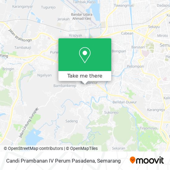 Candi Prambanan IV Perum Pasadena map